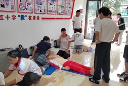 鼎城区红十字会世界急救日行动：培训赋能大学生，大屏科普护民生
