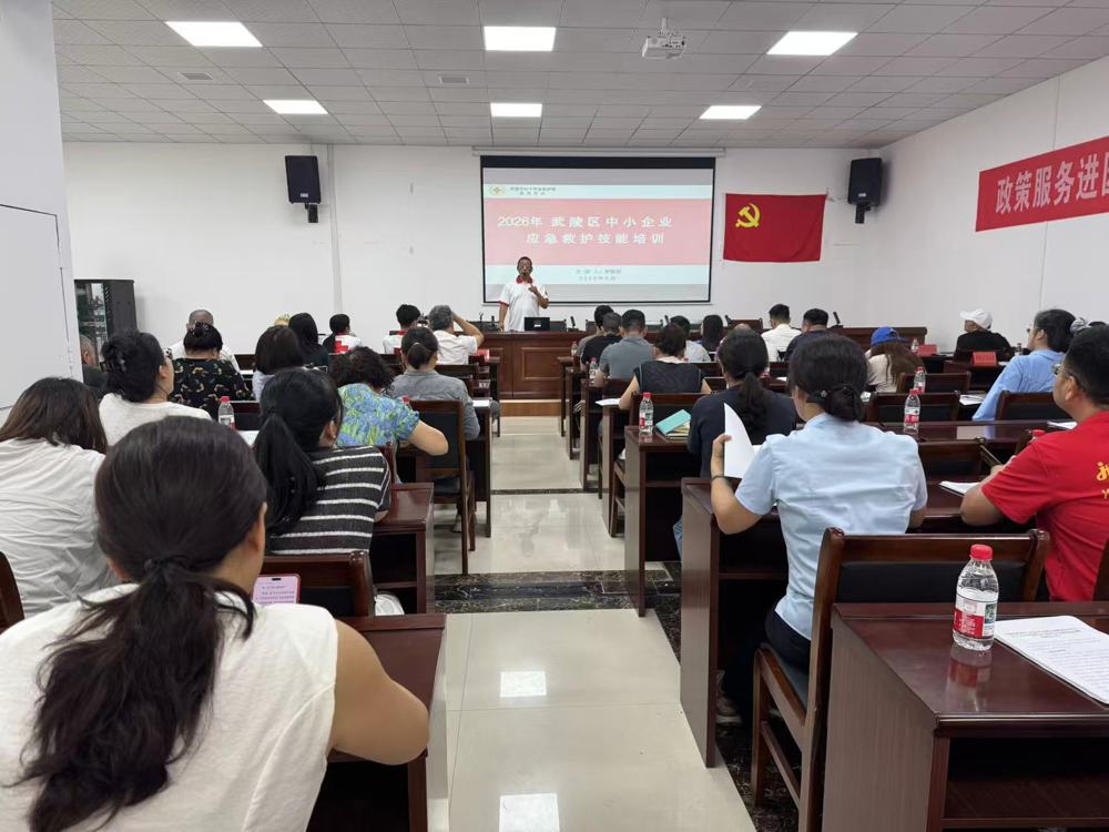市红十字会应急救护培训走进武陵区文创产业园